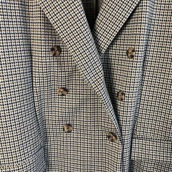 Maurice’s Houndstooth Double Breasted Oversized Lightweight Knit Blazer Plus 3x - Picture 3 of 9